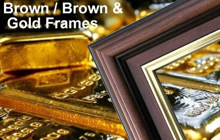 Brown and Gold Picture Frames Near Me in Sleaford.