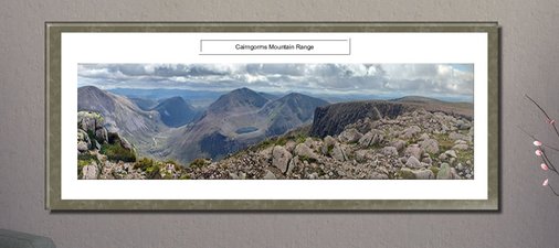 Picture Framing Mountain Range Scotland