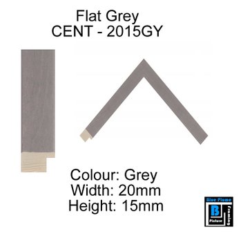 Grey Flat Picture Frame.