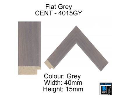 Flat Grey Picture Frame.