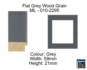 Grey Wood Grain Picture Frame