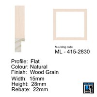 Flat Natural Wood Grain Picture Frame