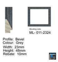 Bevel Grey Picture Frame 23x48cm