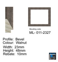 Bevel Walnot Picture Frame 23x48cm