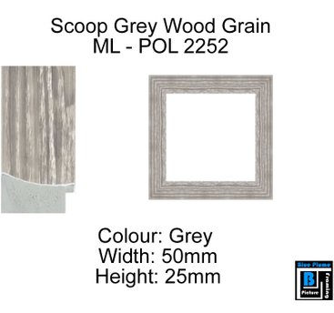 Scoop Grey Wood Grain Frame.