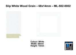 Slip White Wood Grain Frame